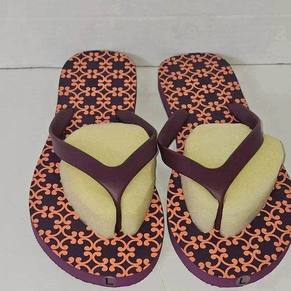NWOT Vera Bradley Purple Thong Flipflops‎ - Picture 1 of 5
